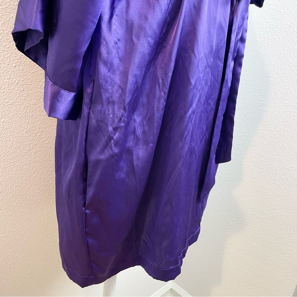 Victoria’s Secret Kimono Robe Purple Satin Women’s Small / Medium - Picture 7 of 8